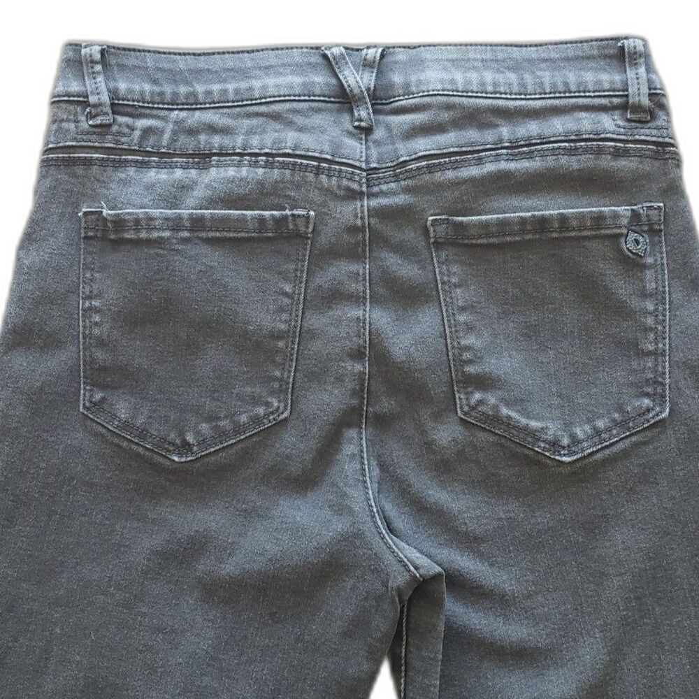 Democracy - "Ab" Solution Jeans - Kick Flare / Ankle - Black - Petite Size 6p - Picture 6 of 8
